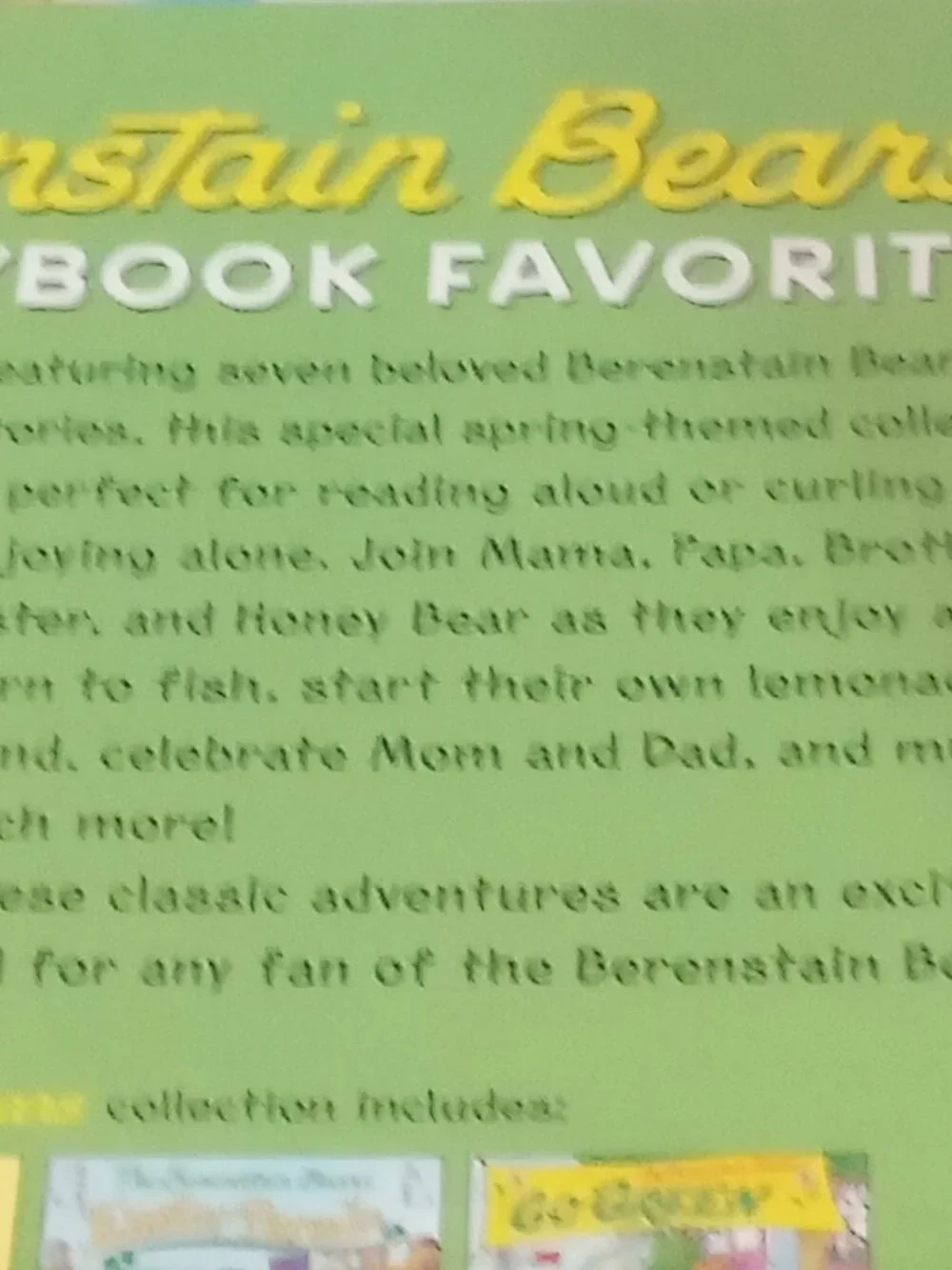 BERENSTAIN BEARS SPRING Easter Storybook Favorites 7 Stories HC w/STICKERS - Picture 9 of 11